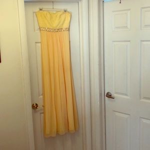 Yellow long dress